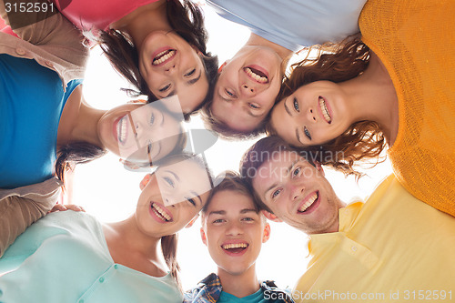 Image of group of smiling teenagers