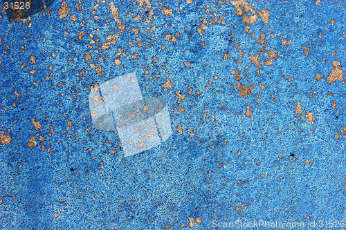 Image of Peeling Blue Paint