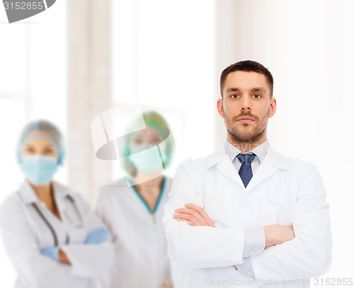 Image of male doctor in white coat