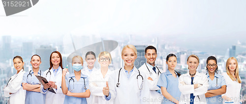 Image of team or group of doctors and nurses