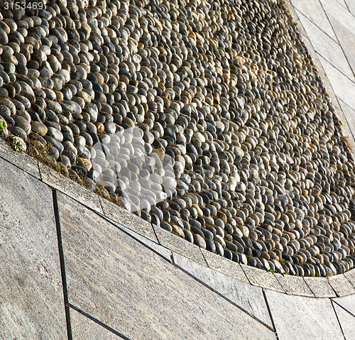 Image of near mozzate  italy  varese abstract   pavement of a curch and w