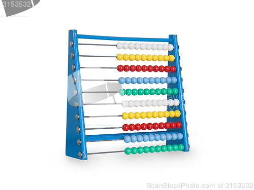 Image of Old abacus on white