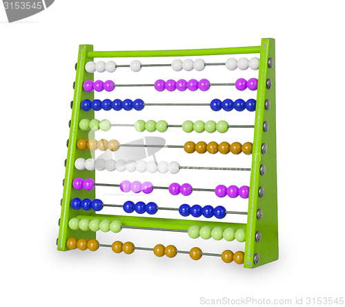 Image of Old abacus on white