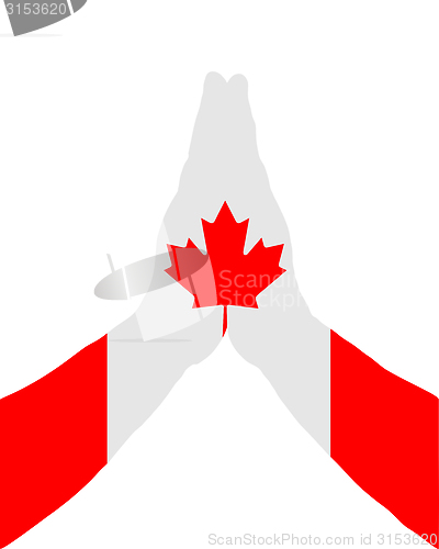 Image of Canadian praying