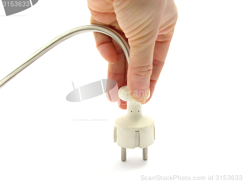 Image of Hand with connector