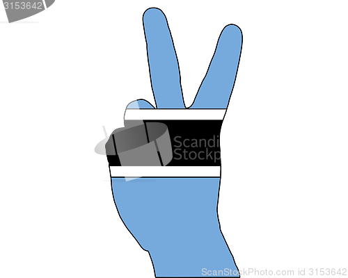 Image of Botswana hand signal