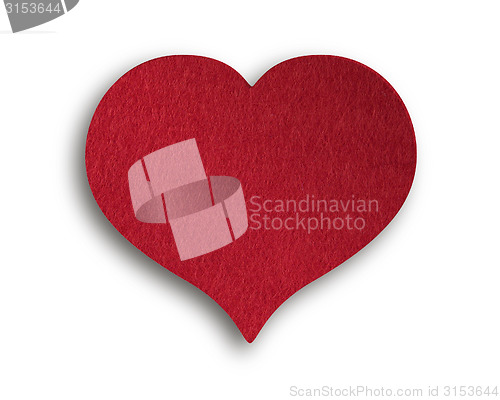 Image of Heart of felt