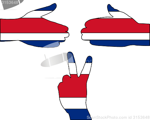 Image of Costa Rica hand signal