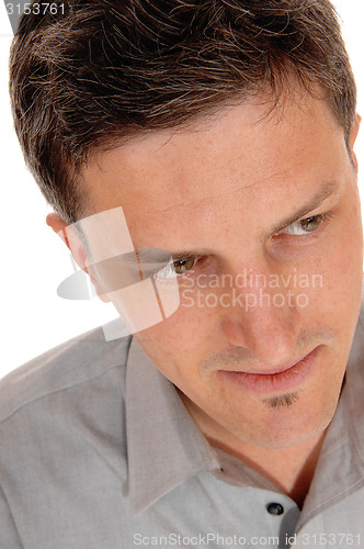 Image of Closeup head shoot of man.