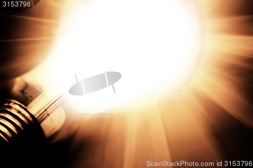 Image of Background with lit lightbulb