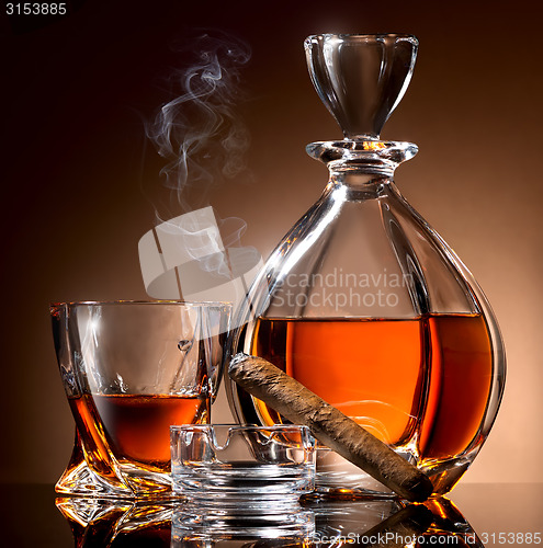 Image of Alcohol and cigar