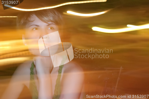 Image of Portrait of woman outdoor
