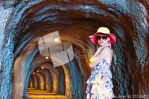 Image of Portrait of woman outdoor