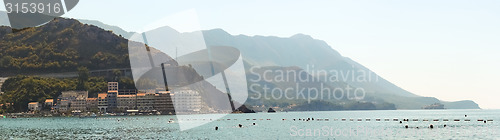 Image of landscape of the Adriatic coast Bar, Montenegro.