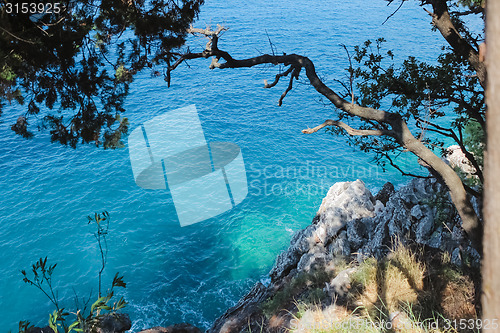 Image of Fragment coast near to Budva town.Montenegro.