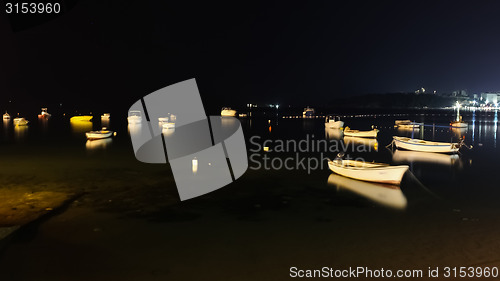 Image of The fishing boats on the beach