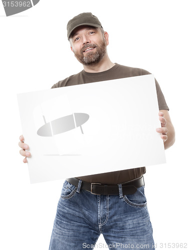 Image of bearded man white board