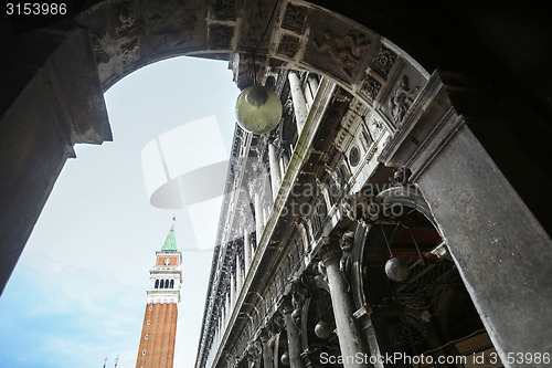 Image of Saint Mark campanile on Piazza San Marco