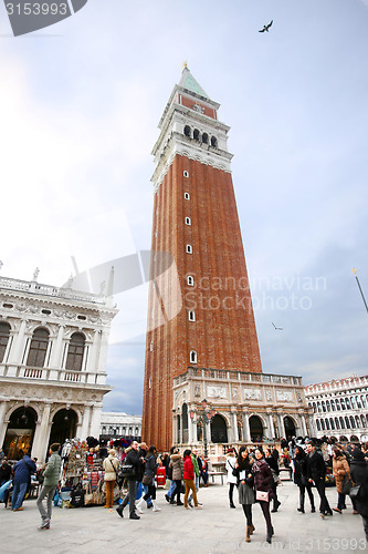 Image of San Marco campanile on Piazetta