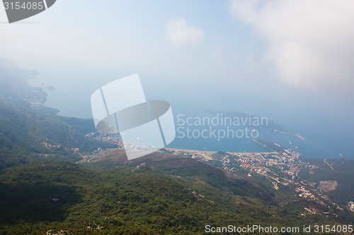 Image of Montenegro, Rafailovici. view on sea beach