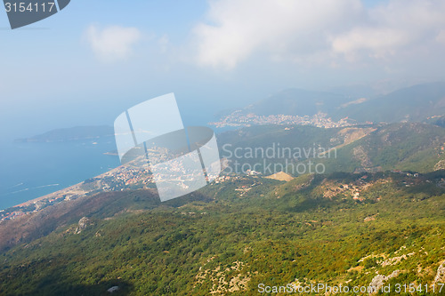 Image of Montenegro, Rafailovici. view on sea beach