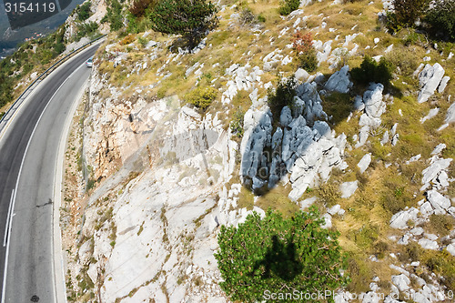 Image of The mountain road in Montenegro.