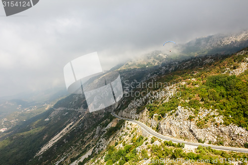 Image of The mountain road in Montenegro.