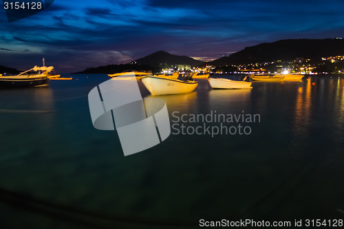 Image of Montenegro, Rafailovici. Sunset view on sea beach
