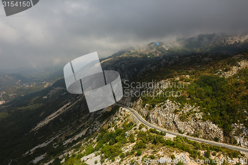 Image of The mountain road in Montenegro.