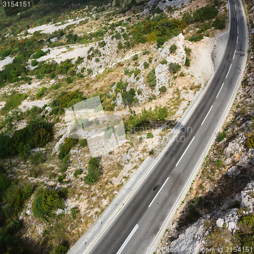 Image of The mountain road in Montenegro.