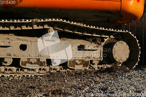 Image of Bulldozer belt.