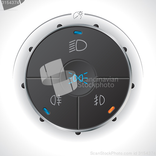 Image of Digital light control gauge design for automobiles