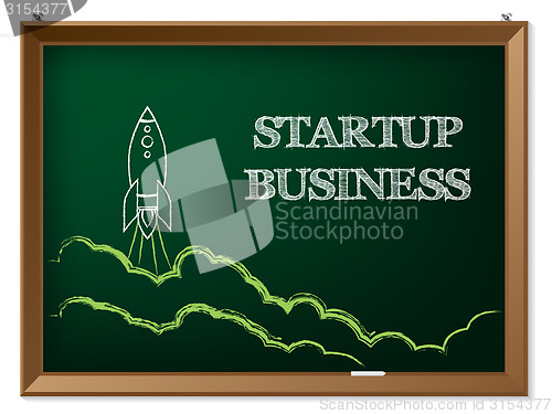 Image of Startup business background design