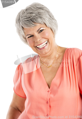 Image of Happy old woman