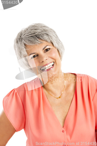 Image of Happy old woman