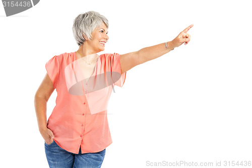 Image of Pointing to somewhere