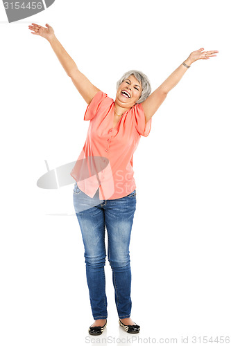 Image of Happy old woman