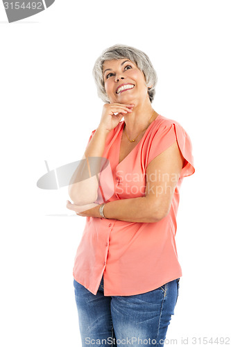 Image of Old woman thinking