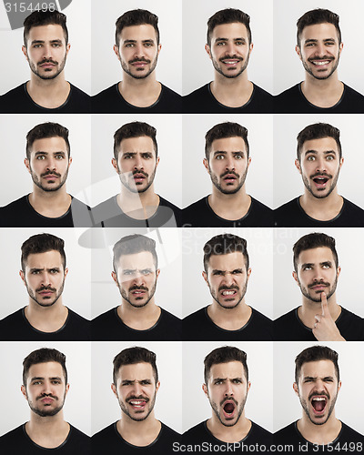 Image of Man in different moods