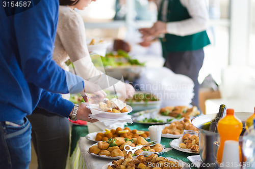 Image of Banquet lunch break at conference meeting.