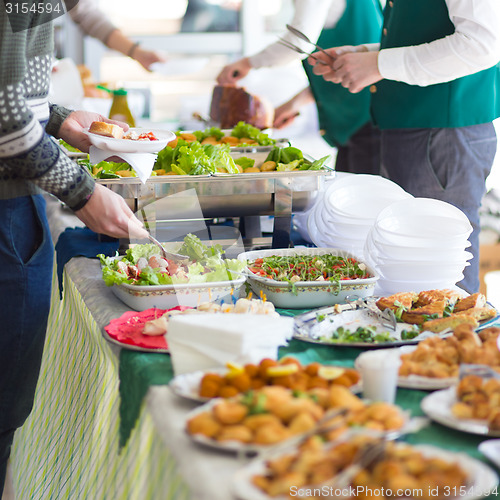 Image of Banquet lunch break at conference meeting.