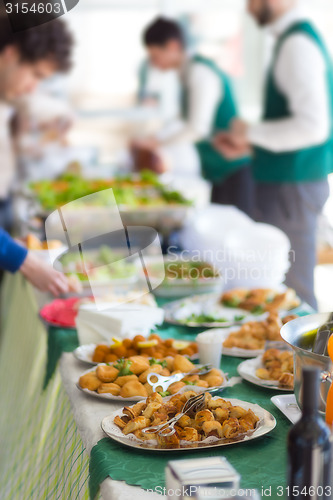 Image of Banquet lunch break at conference meeting.