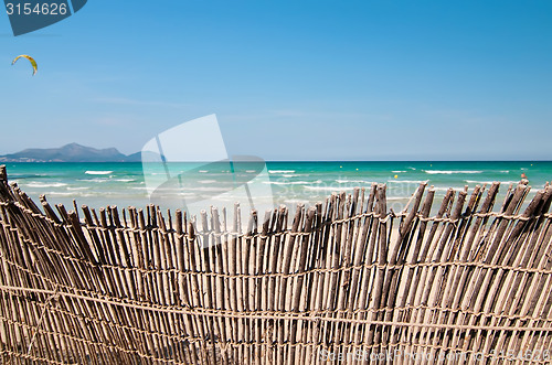 Image of Short of a fence at the beach