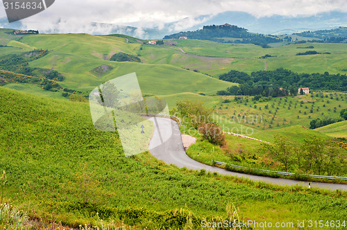 Image of Winding road in Tuscana, Italy