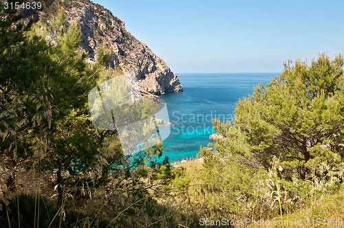 Image of Beautiful landscape view to the blue sea