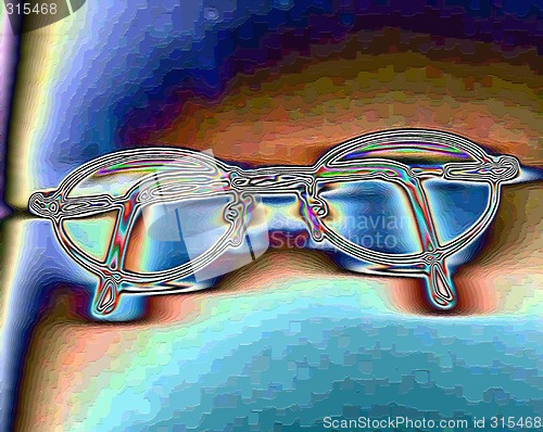 Image of spectacles abstract