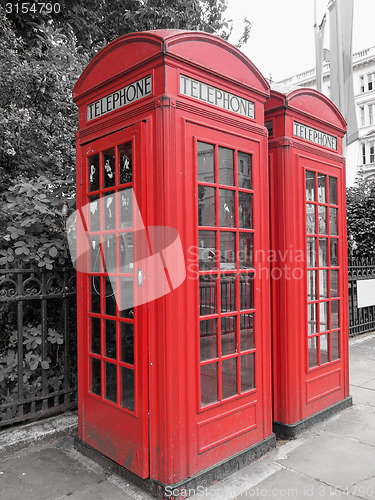 Image of London telephone box