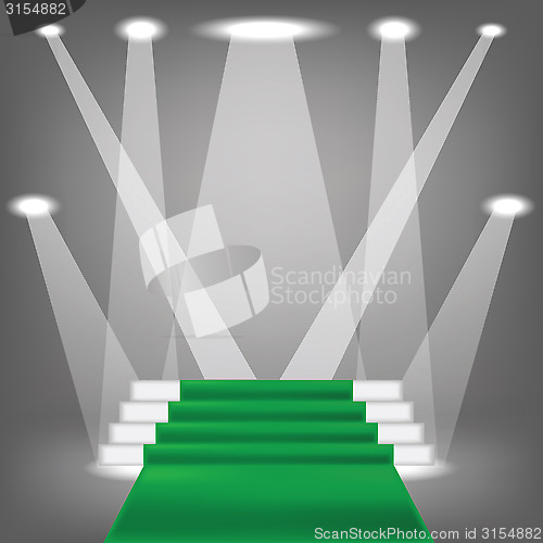 Image of green carpet