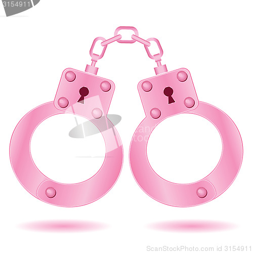 Image of pink handcuffs