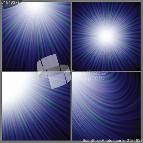 Image of blue rays background